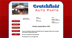 Desktop Screenshot of crutchfieldautoparts.com